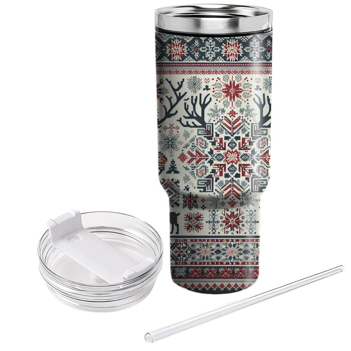 Winter Nordic Patterns  Tumblers For Gifts