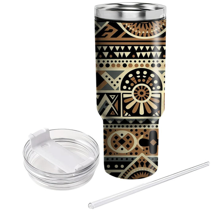 Bold African Tribal Print  Decorative Tumblers