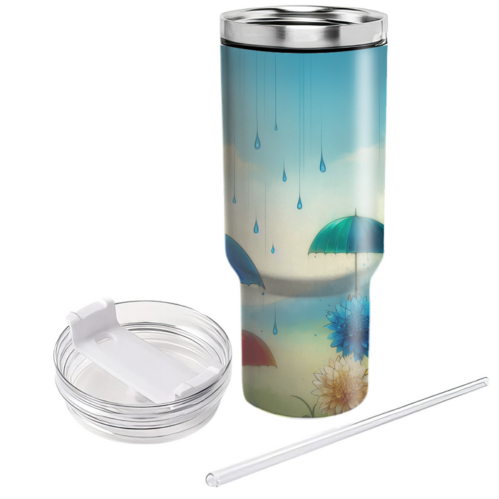 Spring Rainy Day Bliss  Custom Tumblers