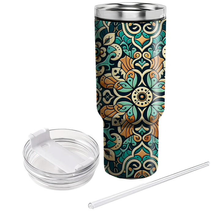 70s Inspired Tile Patterns  Travel Tumblers