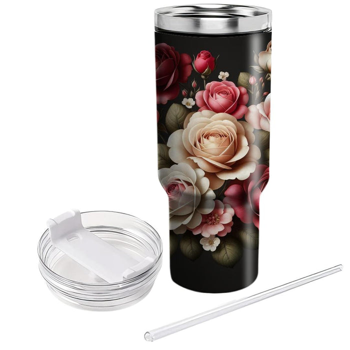 Garden Rose Romance  Tumbler Cups