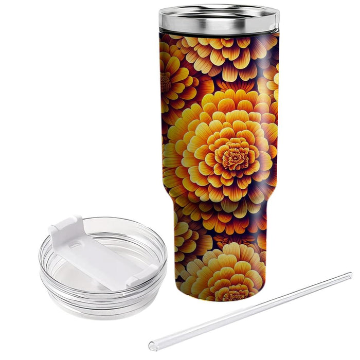 Sunset Marigold Melody  Tumbler Cups