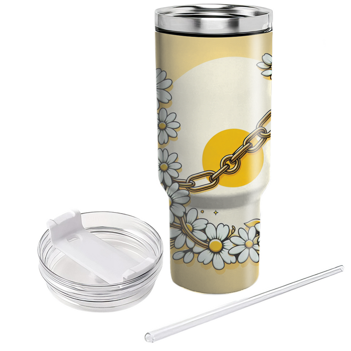 Whimsical Daisy Chain  Tumblers For Gifts