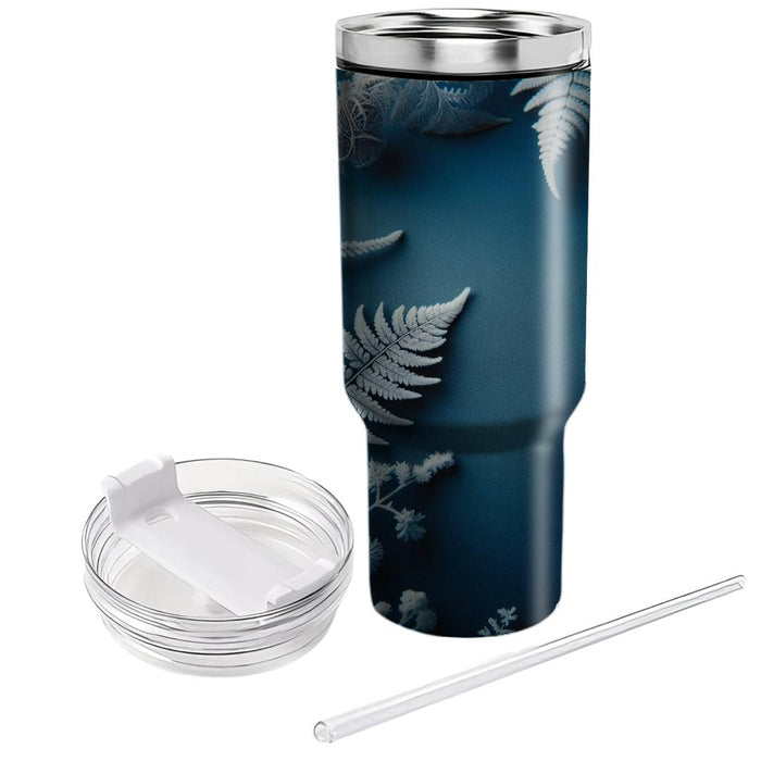 Winter Frosted Ferns  Insulated Tumblers