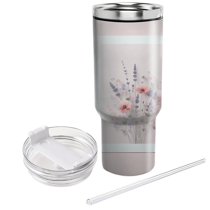 Romantic Wildflower Meadow  Travel Tumblers