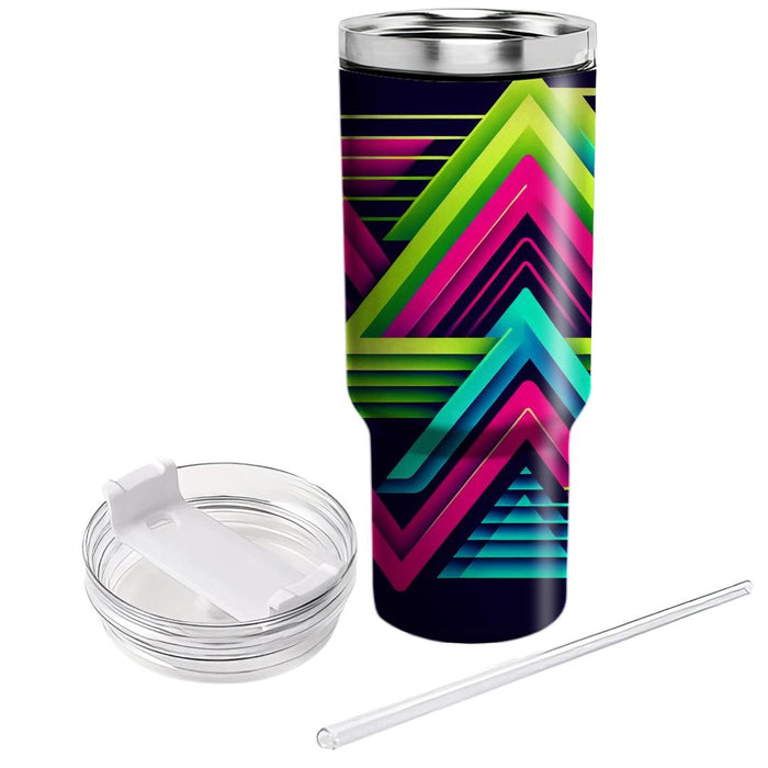 Technicolor Triangles  Tumblers For Gifts