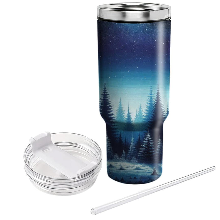 Winter Forest Twilight  Insulated Tumblers