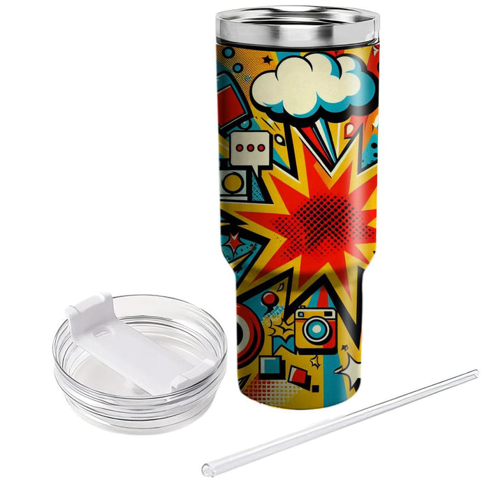 Vivid Pop Art  Tumbler Cups