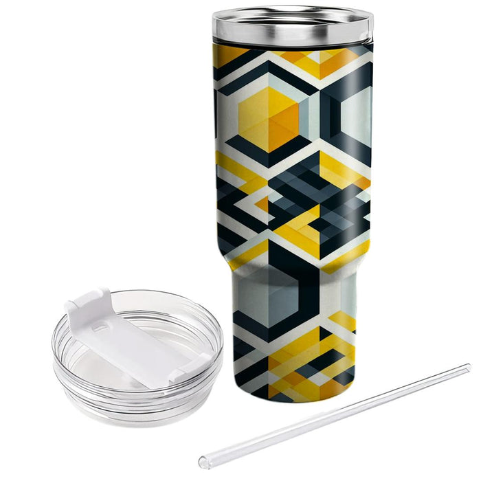 Geometric Honeycomb  Insulated Tumblers