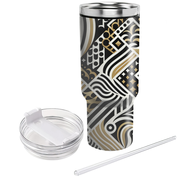 Stylized Animal Print Tumbler Cups