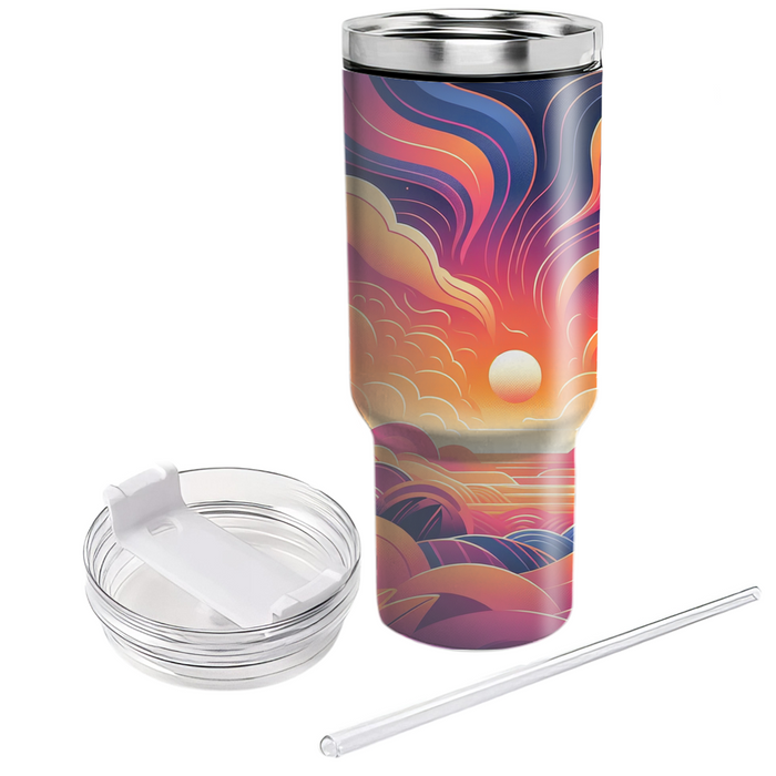  Sunset  Personalized Tumblers