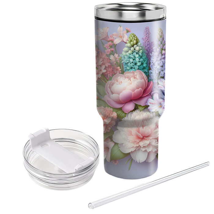 Spring Floral Harmony  Personalized Tumblers