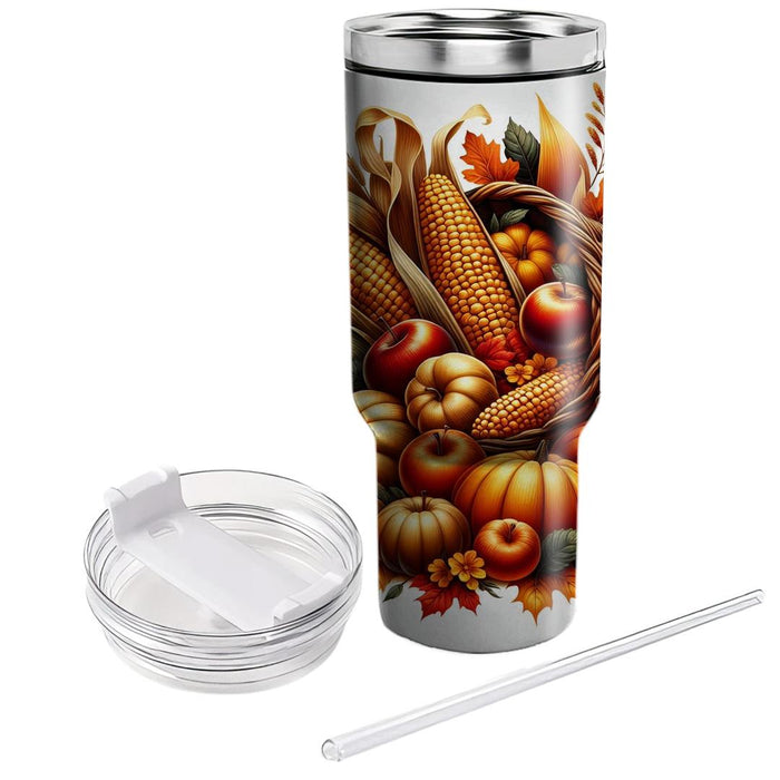 Autumn Harvest Harmony  Decorative Tumblers