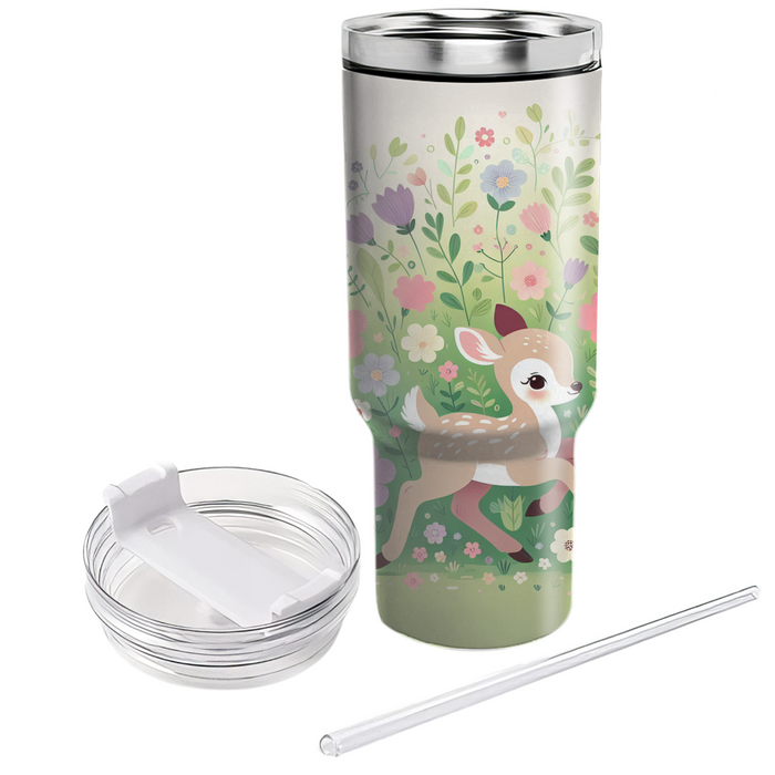 Springtime Fawn  Travel Tumblers