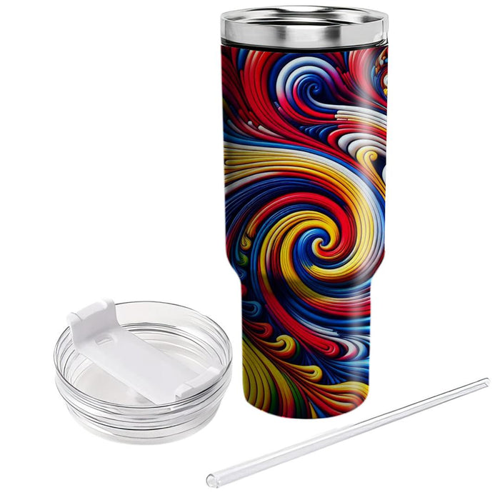 Bright Spirals  Tumblers For Gifts