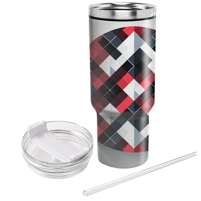 Bold Argyle Pattern  Unique Tumblers