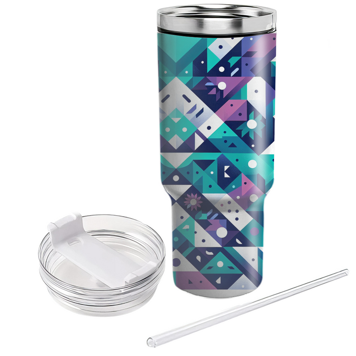 Artistic Triangle Mosaic  Decorative Tumblers