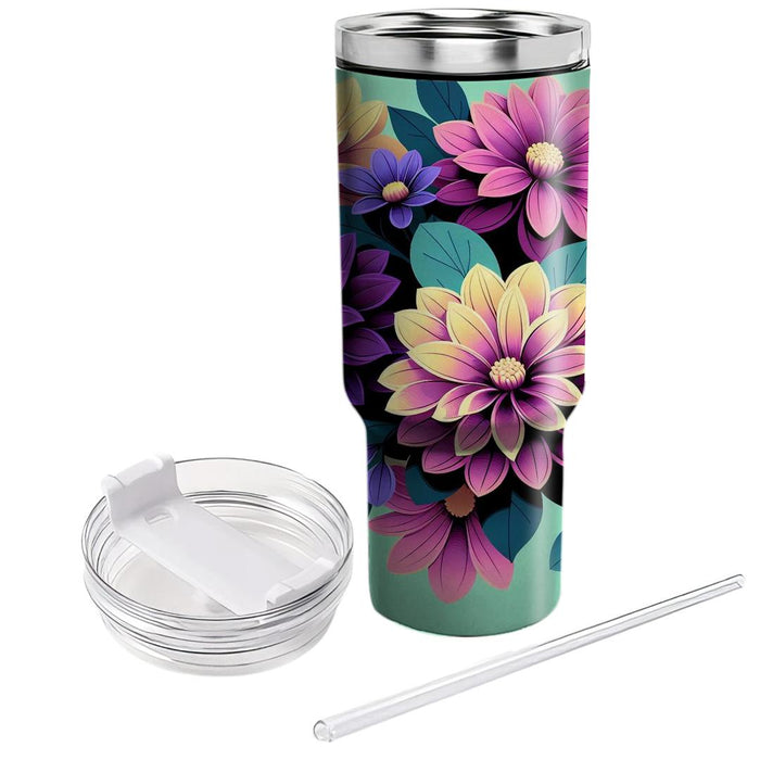 Whimsical Dahlia Dreams  Insulated Tumblers