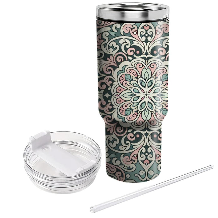 Floral Filigree  Decorative Tumblers