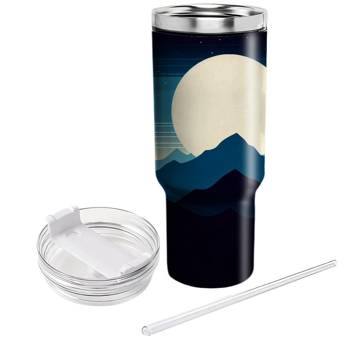 Striking Mountain Silhouette  Insulated Tumblers