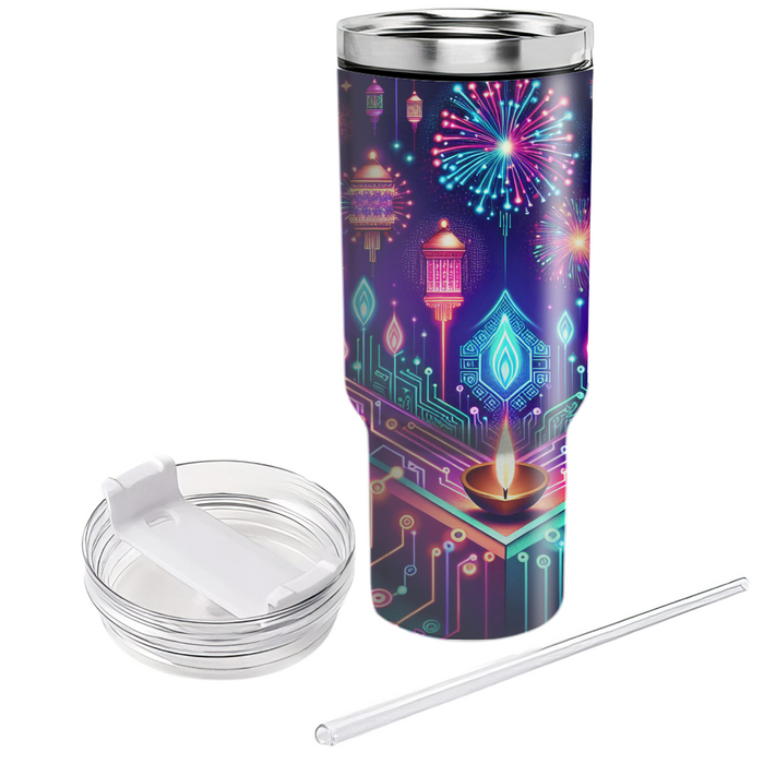 Futuristic Festival Of Lights - Diwali 2100  Decorative Tumblers