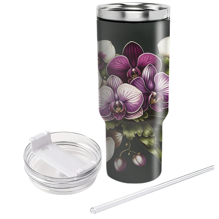 Sophisticated Orchid Elegance  Custom Tumblers