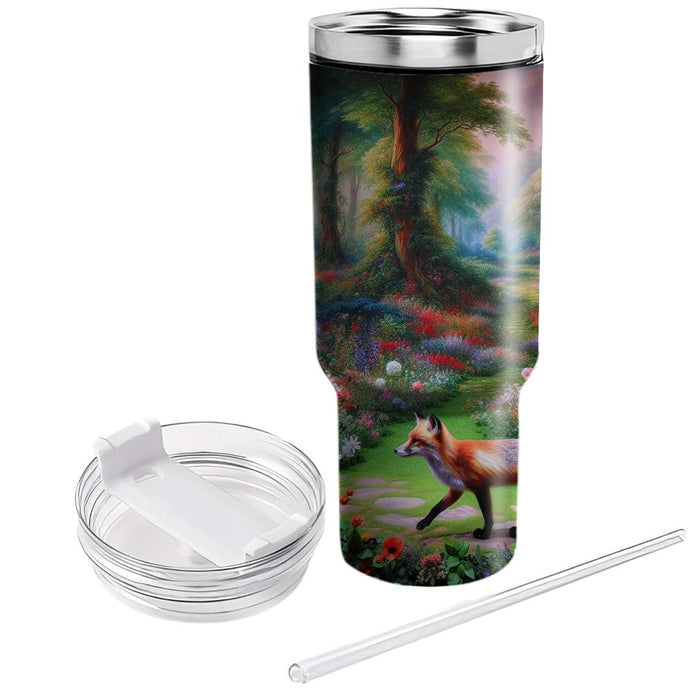 Whimsical Fox In Forest  Decorative Tumblers