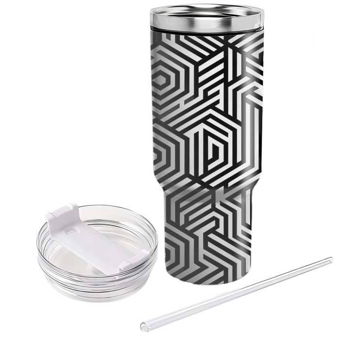 Minimalist Hexagon Outline  Insulated Tumblers