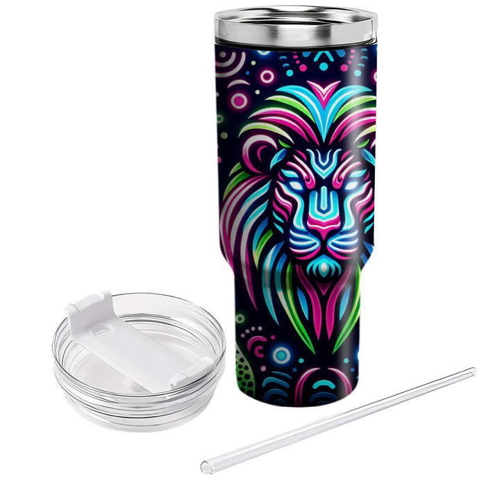 Bright Neon Animal Print  Insulated Tumblers