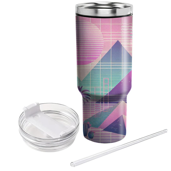 Vaporwave Desert  Unique Tumblers