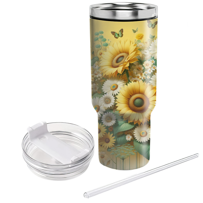 Whimsical Flower Parade  Insulated Tumblers