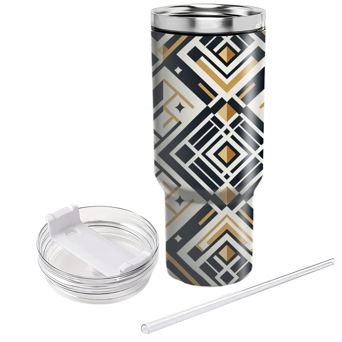 Bold Diamond Grid  Unique Tumblers