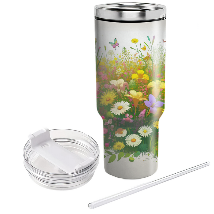 Spring Meadow  Personalized Tumblers