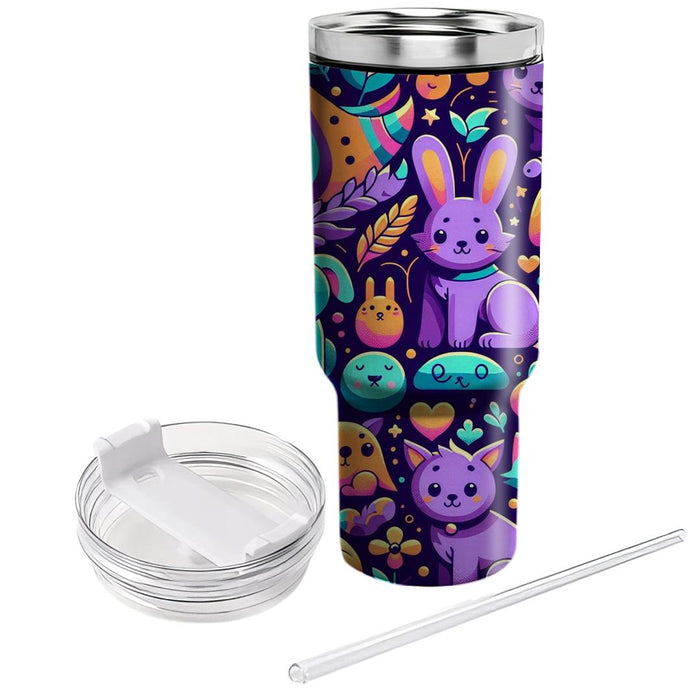 Whimsical Cartoon Critters  Unique Tumblers