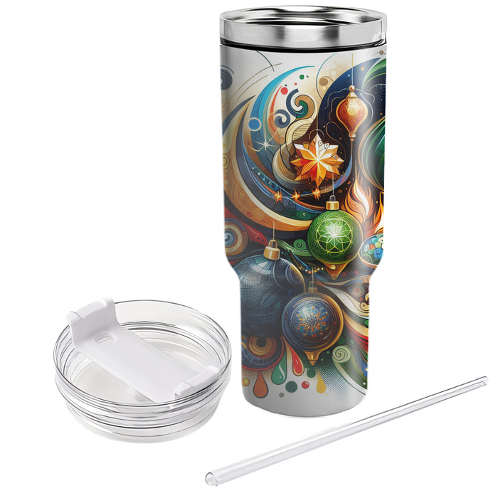 Abstract Global Harmony Festival Tumblers With Lids