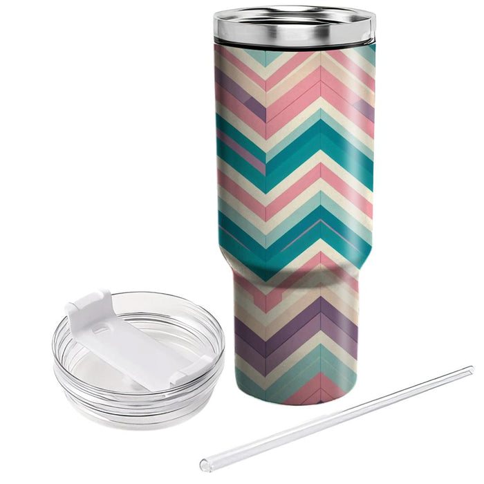 Zigzag Chevron Symphony  Travel Tumblers