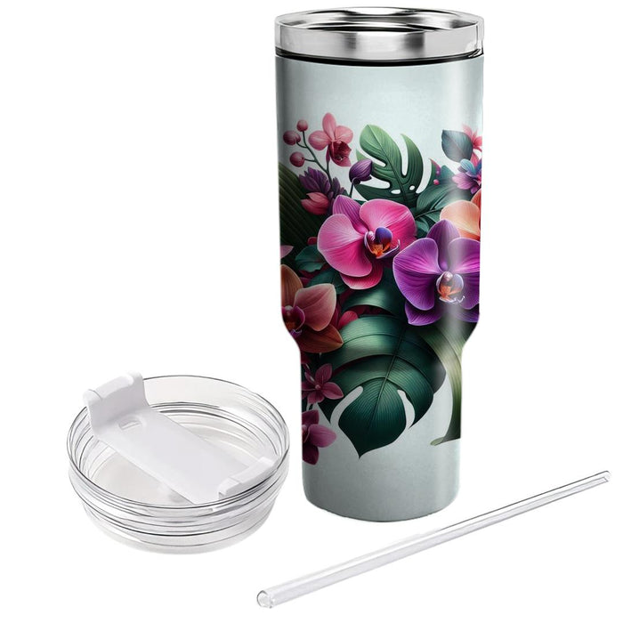 Tropical Orchid Oasis  Tumbler Cups