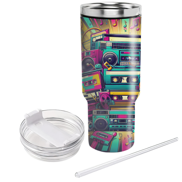 Retro Cassette Art  Custom Tumblers