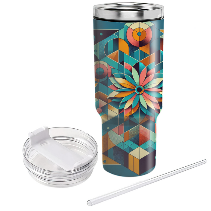 Geometric Bloom  Custom Tumblers