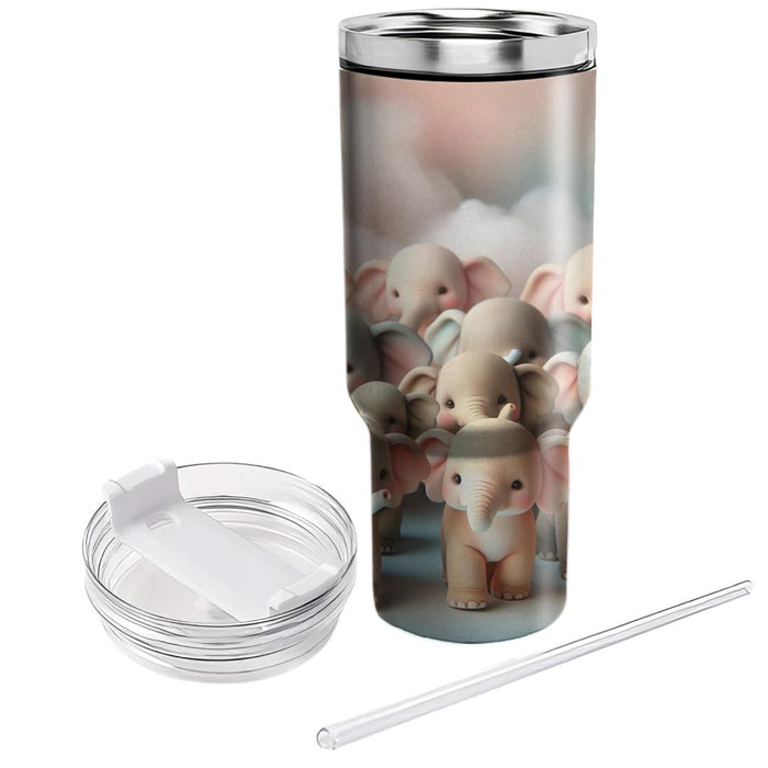 Sweet Baby Elephant Parade  Travel Tumblers