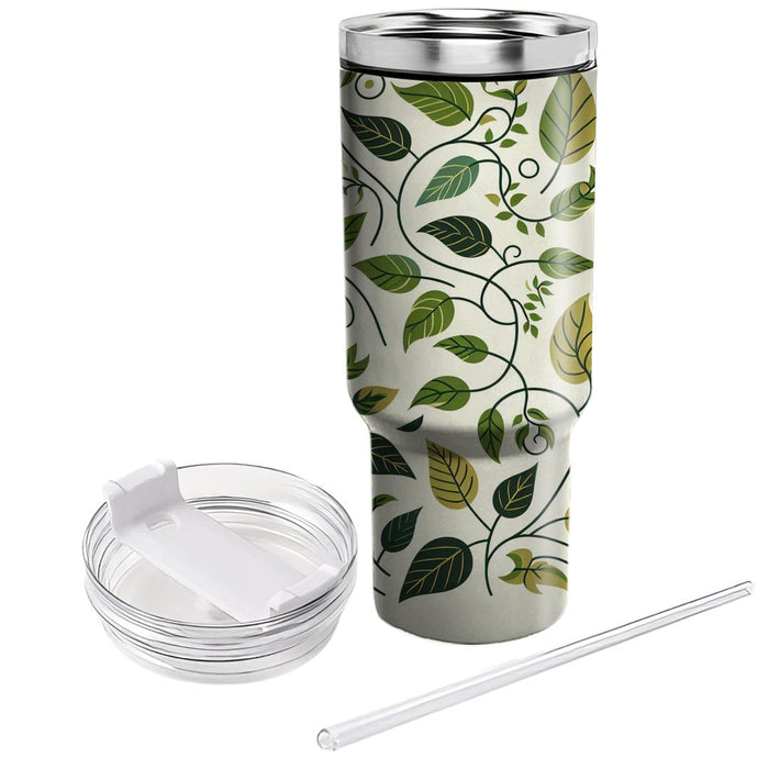 Whimsical Leafy Vines Insulated Tumblers