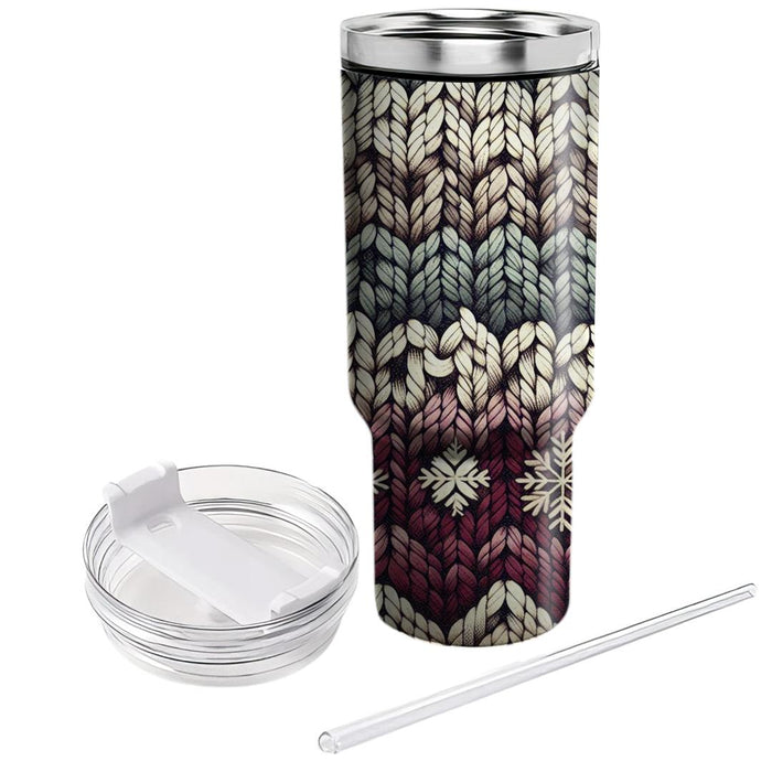 Winter Warmth Knitted  Tumbler Cups