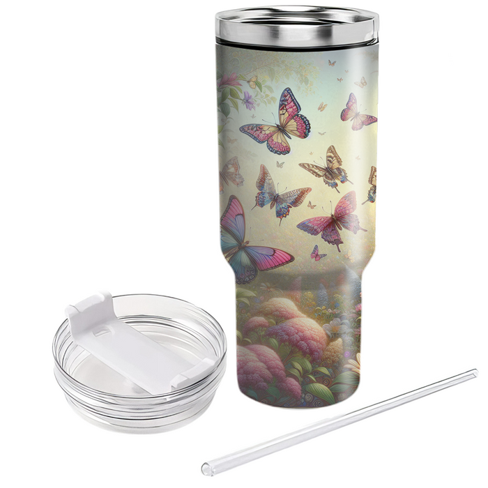 Artistic Butterfly Garden  Tumbler Cups