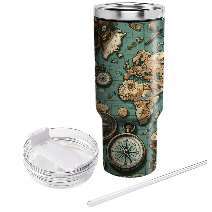 Wanderlust Travel  Personalized Tumblers