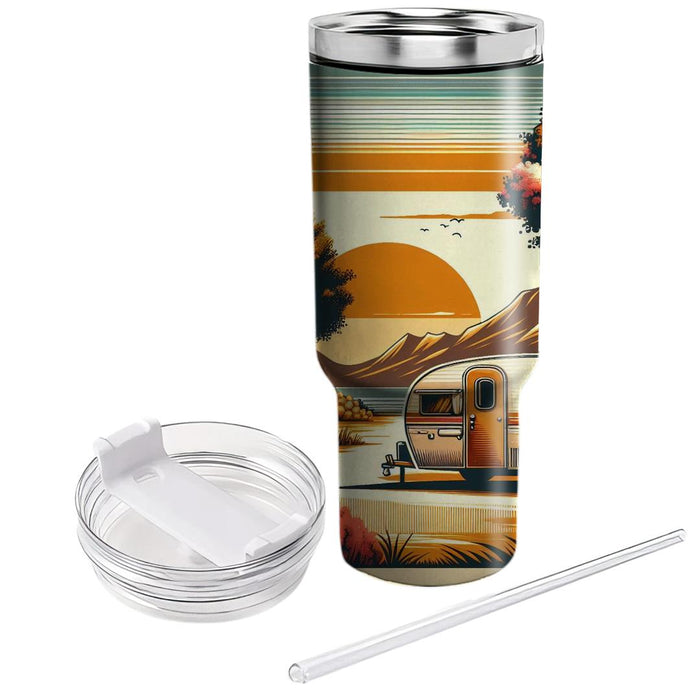 Vintage Caravan Dreams  Tumbler Cups