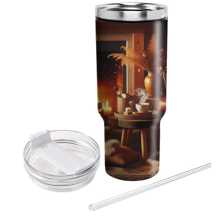 Winter Cozy Firelight  Insulated Tumblers