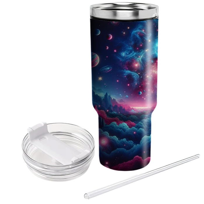 Galactic 80s  Personalized Tumblers