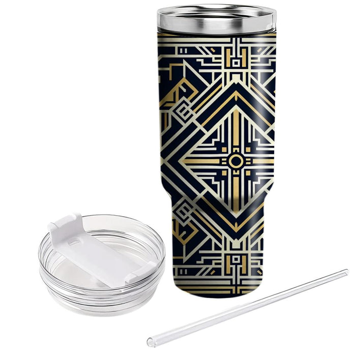 Art Deco Geometric Motifs  Custom Tumblers