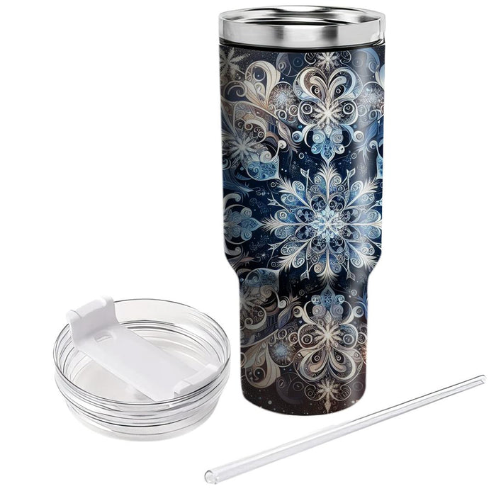 Frosted Elegance - Winter Holiday  Tumblers For Gifts