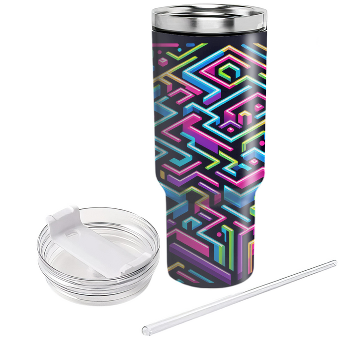 Technicolor Maze  Custom Tumblers